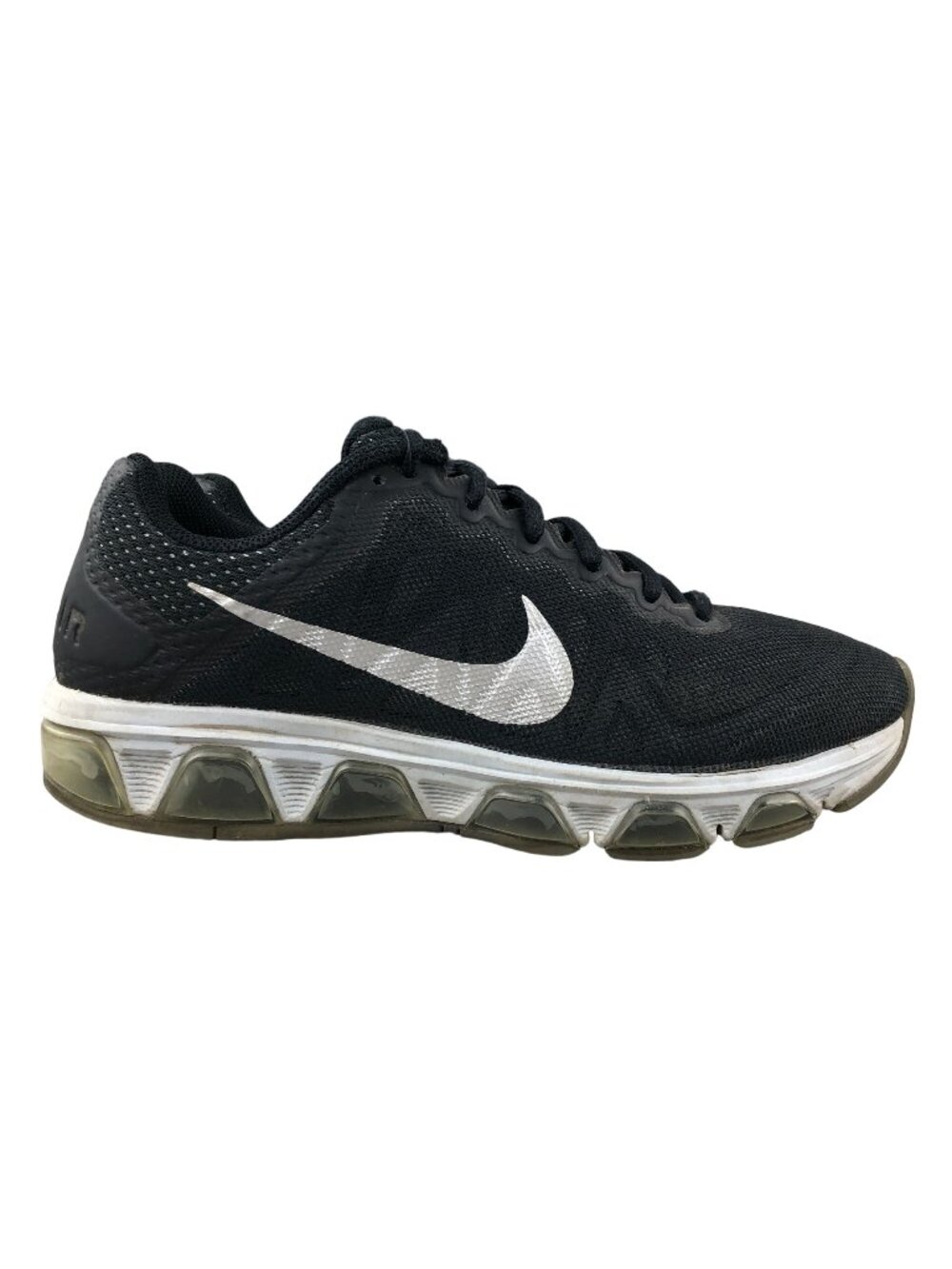 Nike Men's Size 7 Air Max Tailwind 7 Black Lace-Up Running Sneakers 683632-001